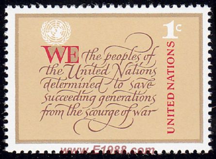 UN173 联合国宪章 1枚全 (联合国) 中邮网[集邮