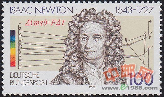 DEU595 科学家艾萨克·牛顿爵士诞生350周年
