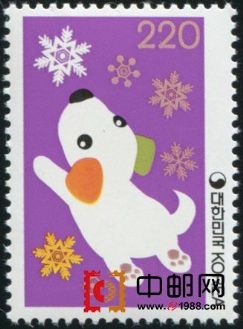 KRO327 2006中国生肖狗年邮票 1枚全 (韩国,亚