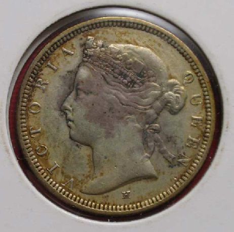 hkb010 香港硬币 1882年2毫维多利亚女王银币(大图展示)