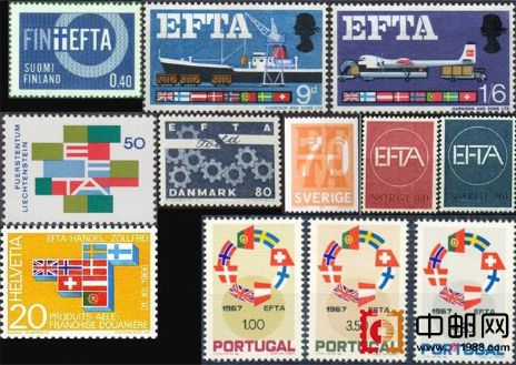 HS393 欧洲贸易联盟邮票一组 中邮网[集邮\/钱