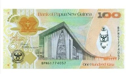 巴布亚新几内亚100基纳 2008年 带塑料窗口(大图展示)