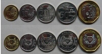 新加坡硬币-新加坡2013年5枚套(大图展示)