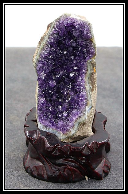 矿物晶体奇石头原石 极品天然乌拉圭紫晶洞摆件紫水晶原石摆件a(大图