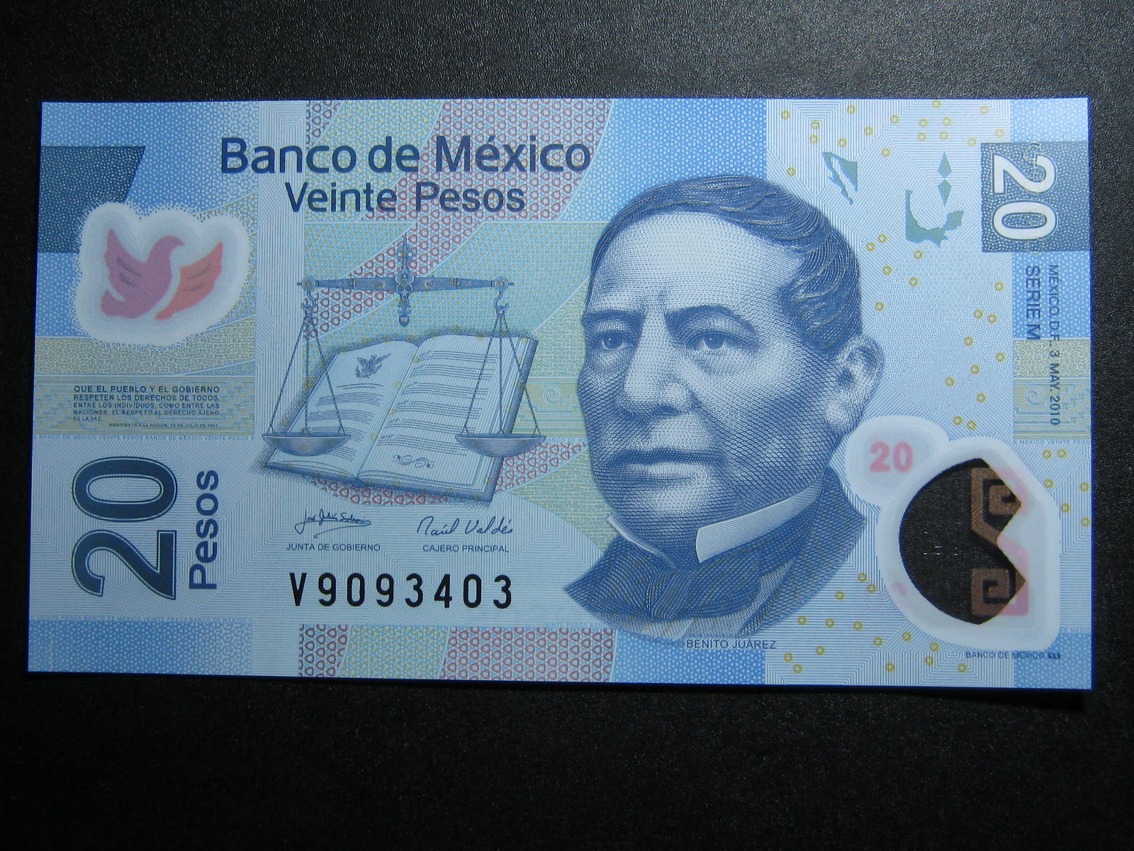 塑料钞墨西哥20比索 中邮网[集邮\/钱币\/邮票\/金
