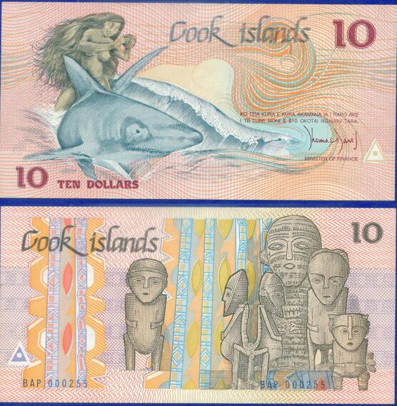 库克群岛1987年版10元(大图展示)