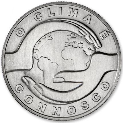 2015年 葡萄牙 气候变化 2.5欧 纪念币 中邮网[