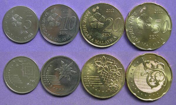 马来西亚新版套币4枚 中邮网[集邮\/钱币\/邮票\/金