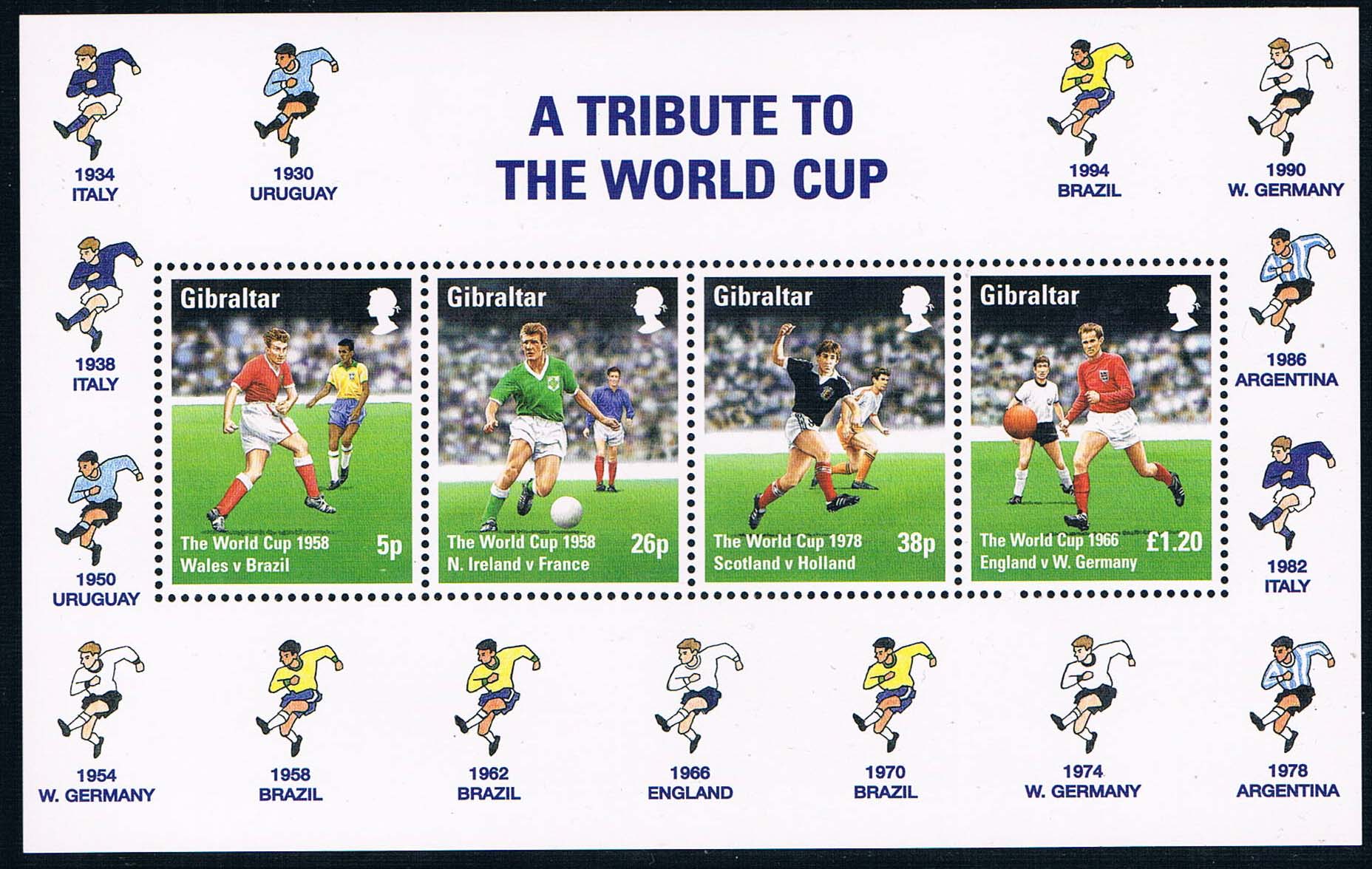 直布罗陀1998世界杯历史英国球队经典比赛 中