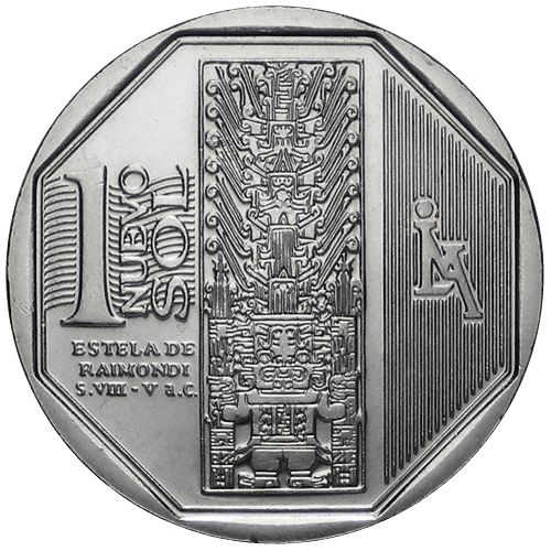 2010年 秘鲁 raimondi 1新索尔纪念币(大图展示)