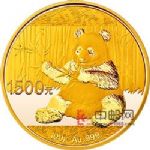 2017年熊猫100克圆形金质纪念币