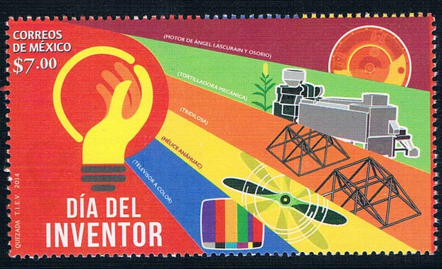 墨西哥2014发明日科技全新外国邮票(大图展示)