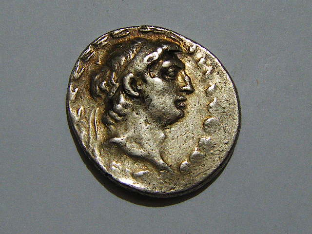 古希腊塞琉古王国德米特里一世4德银币16.4克30mm公元