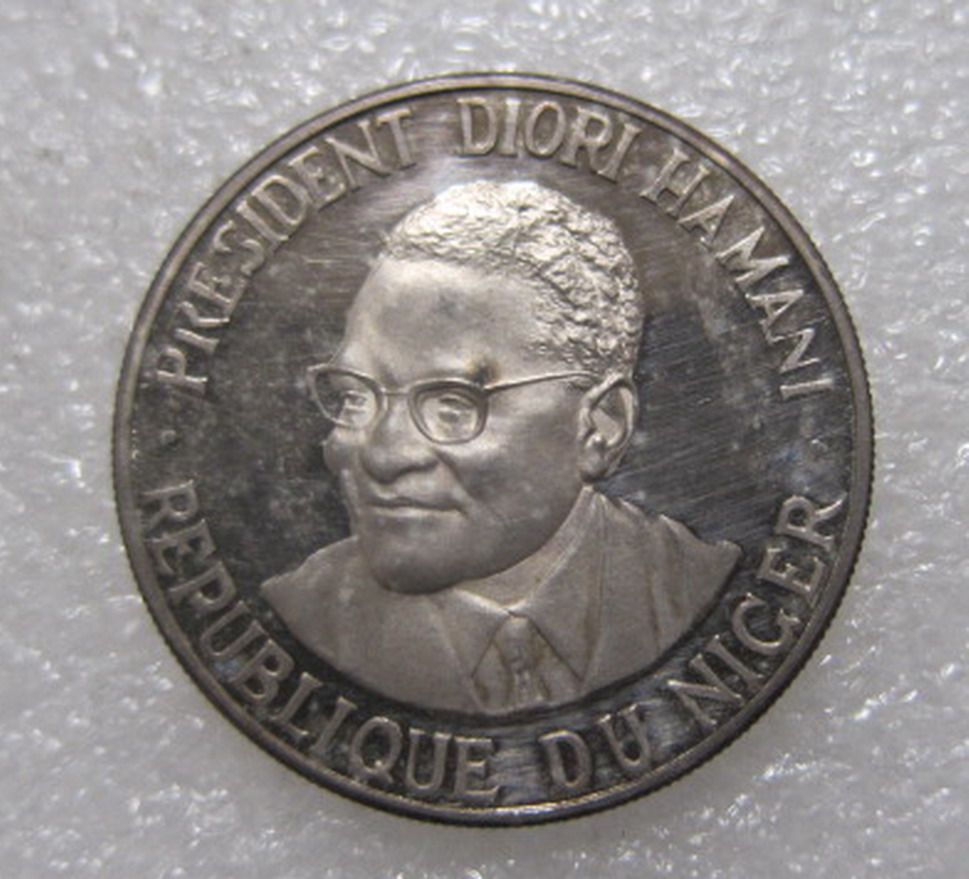 尼日尔1960年1000法郎精制银币样币(大图展示)