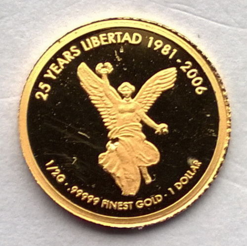 斐济2007美元自由金币fiji 2007 liberty dollar gold coin,proof