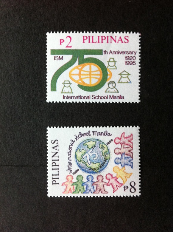 菲律宾邮票 1995年 马尼拉国际学校75周年纪念 2全(大图展示)