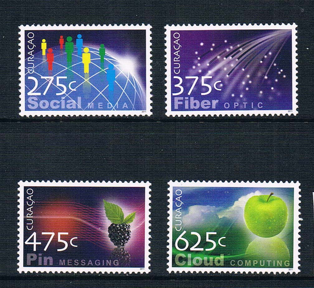 库拉索2011现代科技发展全新外国邮票(大图展示)