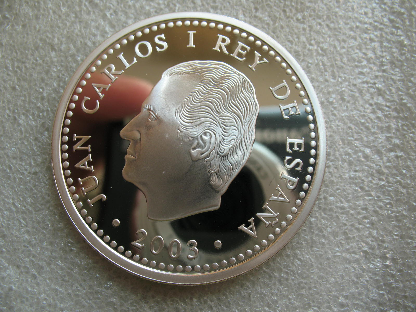 2003年西班牙10欧元精制世界杯纪念大银币 中