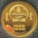 蒙古2006年莫扎特1000图格里克金币(大图展示)