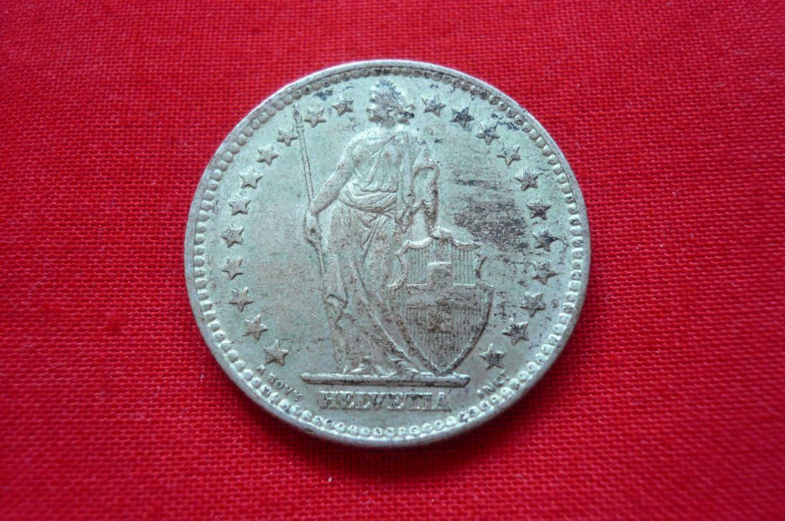 【好品】瑞士1960年2法郎银币(大图展示)