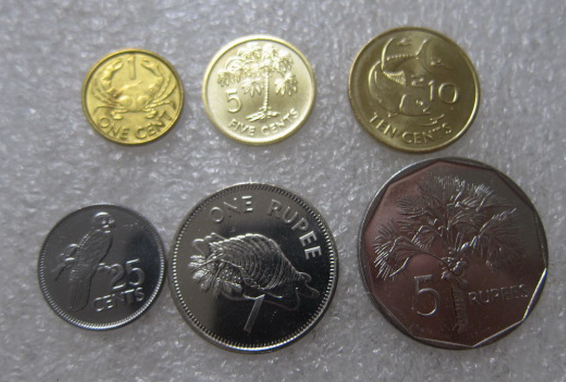塞舌尔硬币6枚套币 塞舌尔动植物钱币 外国钱币(大图展示)