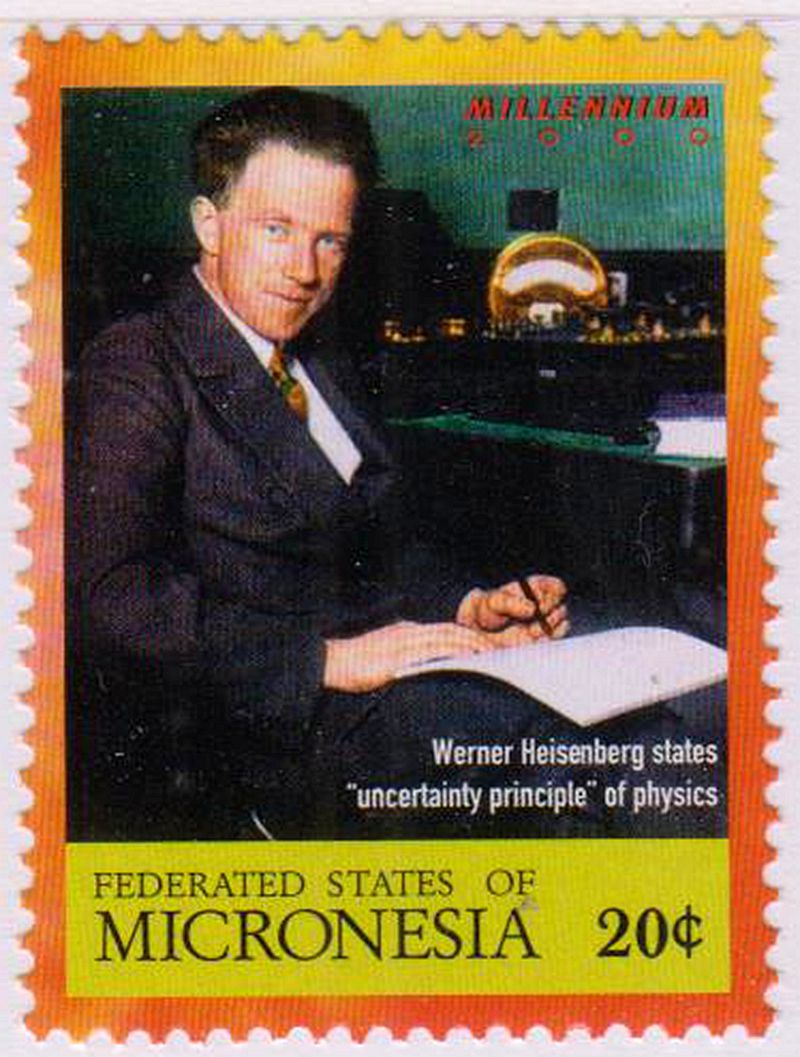 密克罗尼西亚诺贝尔奖邮票~物理学家海森堡量子力学(大图展示)