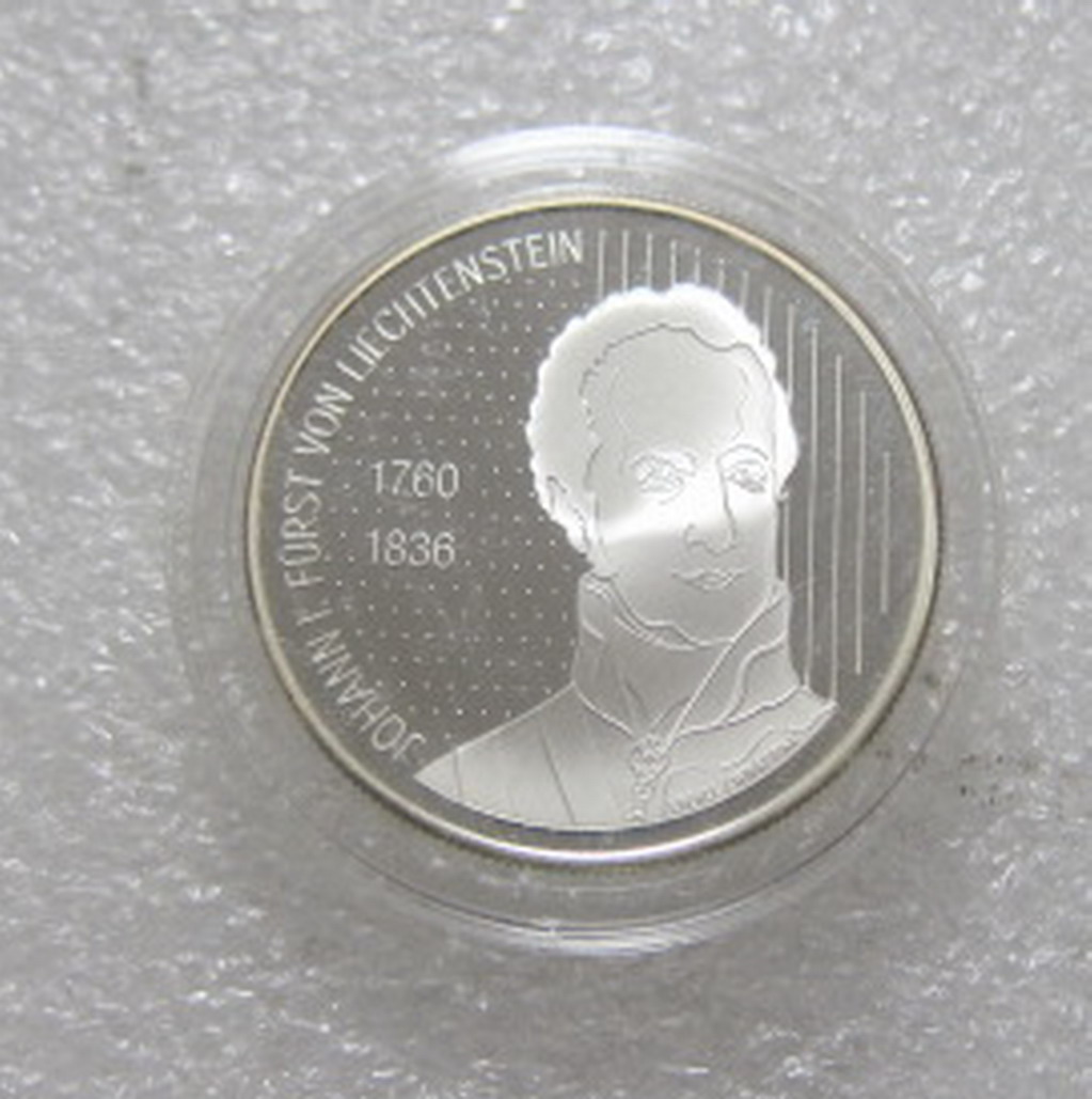 列支敦士登2006年10法郎 主权200周年 纪念银币(大图展示)
