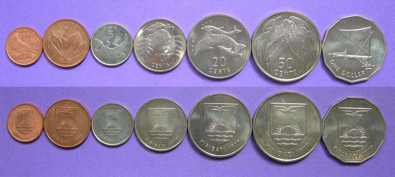 基里巴斯套币 材质: 2铜 5镍(大图展示)