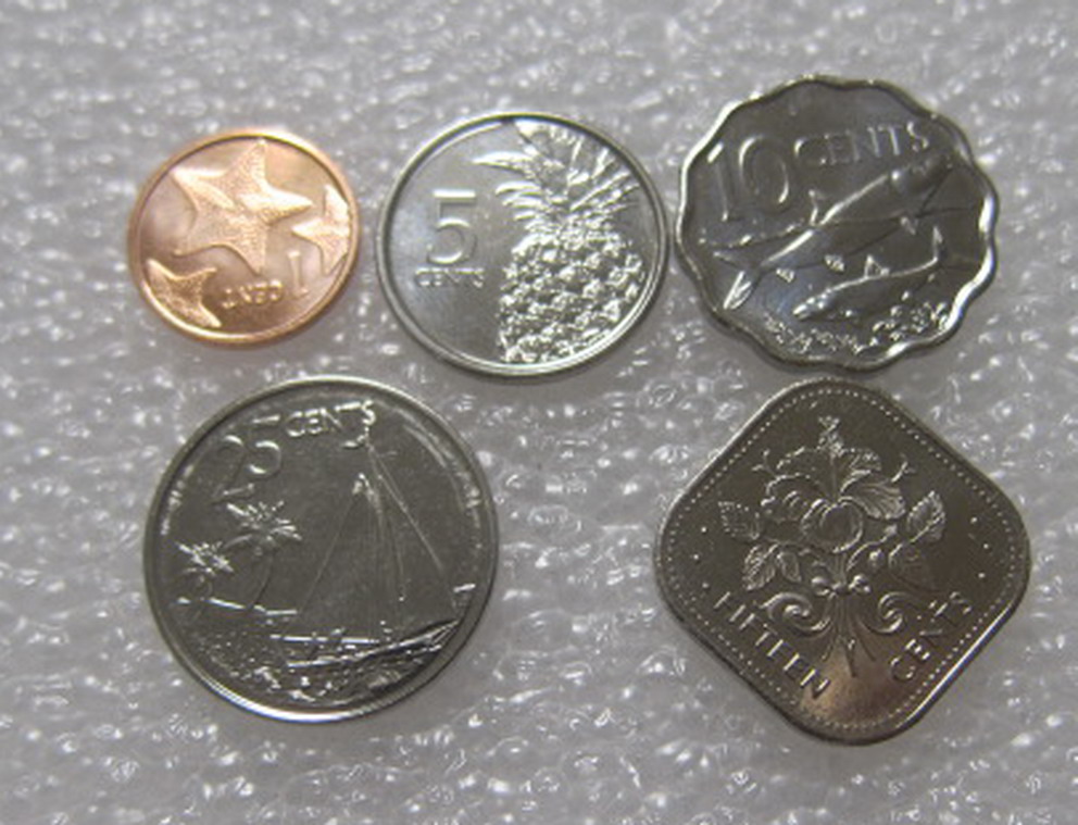 全新巴哈马5枚套硬币(大图展示)