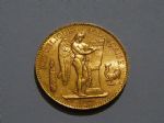 法国天使高卢鸡1910年100法郎大金币32.25克900金(大图展示)