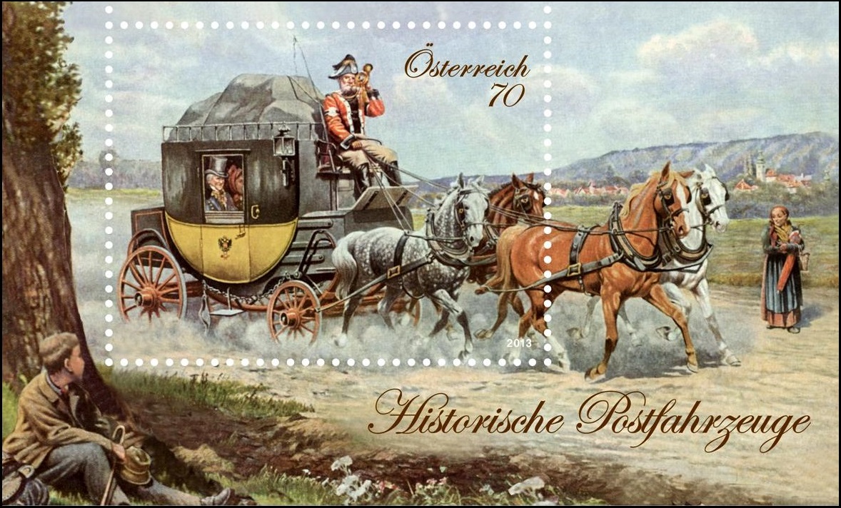 奥地利 2013 邮政马车 小型张(大图展示)