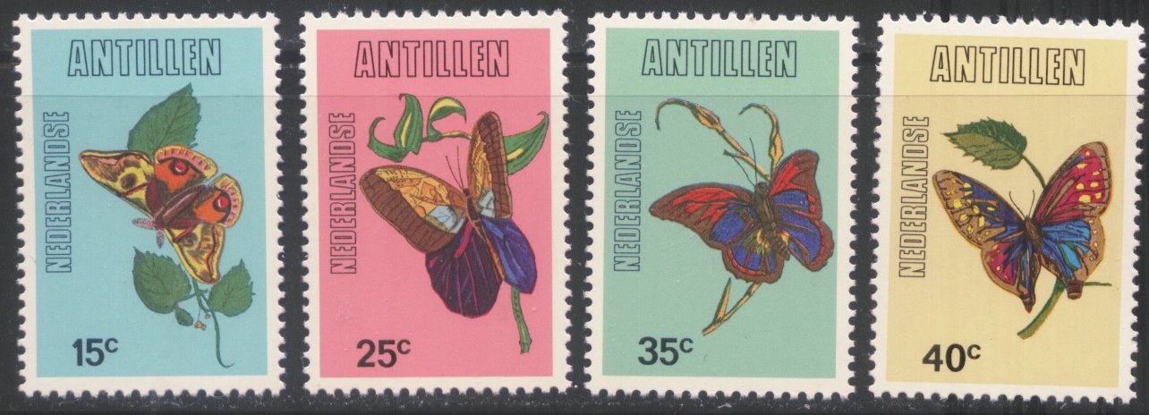 荷属安的列斯1978年,蝴蝶,新4全 中邮网[集邮\/