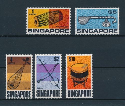 新加坡 1969年 民族乐器(大图展示)