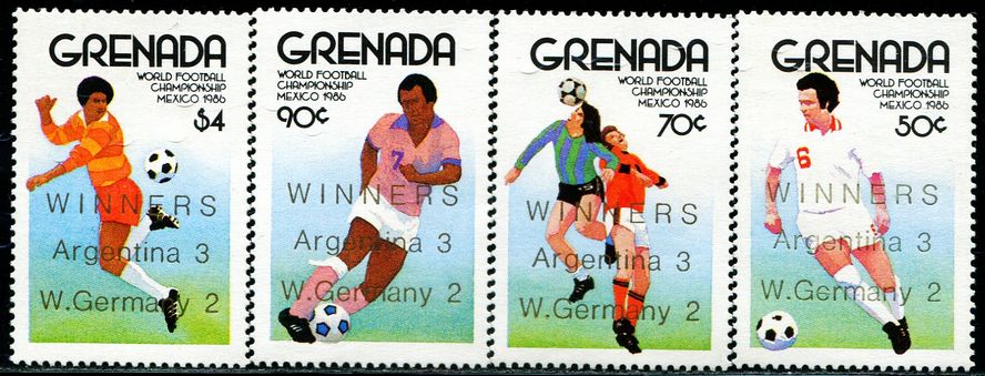 格林纳达1986世界杯足球赛 加盖比分 中邮网[集