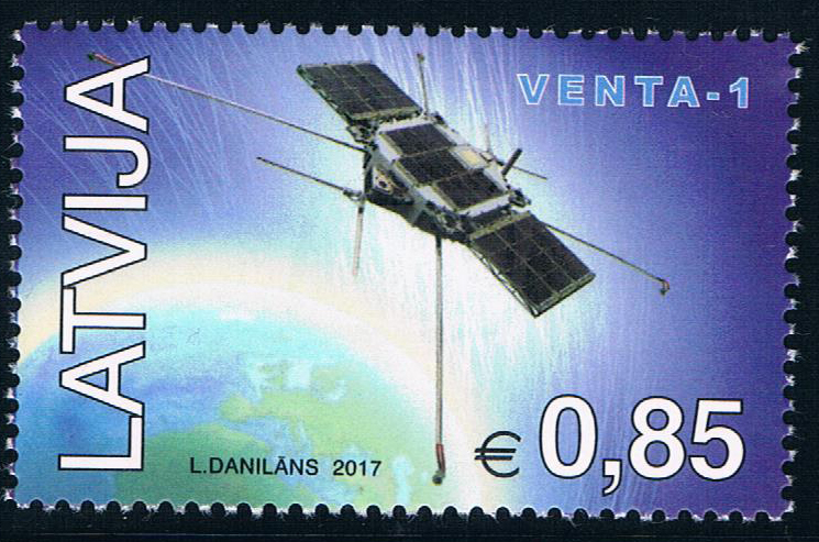 拉脱维亚2017首颗卫星地图 中邮网[集邮\/钱币\/