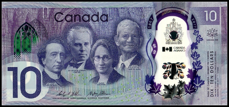 加拿大10元塑料纪念钞 2017年版(大图展示)