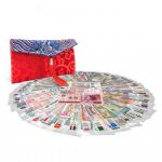 豪华版全新28国及地区28张纸币送丝绸红包