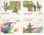 WG00057 2012年丹麦发行安徒生童话雕刻版马丁默克雕刻邮票